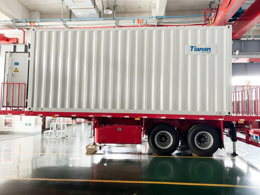 Wind speed 40 meters per second Mobile Transformer Substation featuring rated short circuit breaking current 40 KA and humidity tolerance up to 95 percent