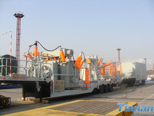 สำเร็จรูป 132KV Semi-trailer Semi-Trailer Mobile Substation
